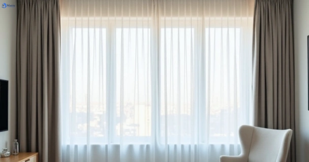 Freshly steam cleaned curtains in lyons QLD